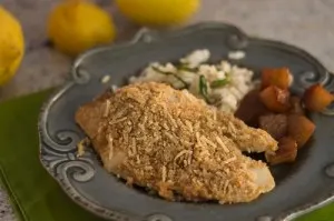 Baked Flounder with Parmesan Crust