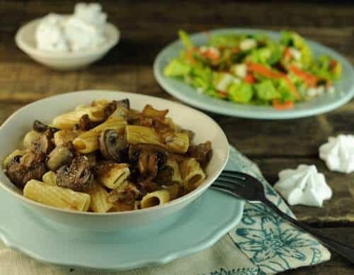 Rigatoni with Mushrooms, Marsala and Mascarpone