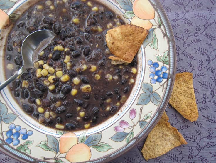 Soup-er Easy Black Bean and Corn Soup