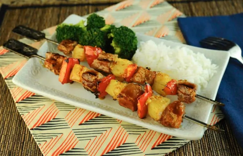 Grilled Pork and Pineapple Kabobs