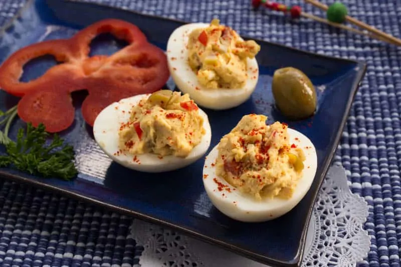 Hummus Deviled Eggs: A great use for your Passover and Easter eggs