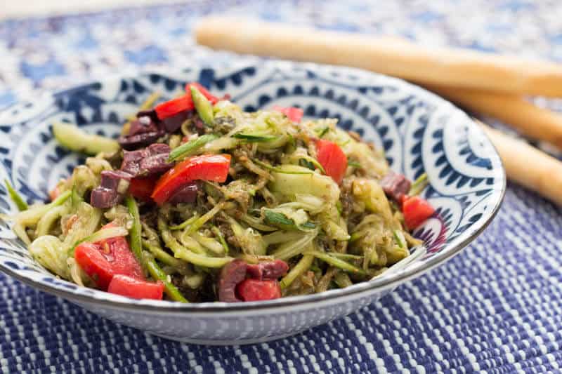 Zucchini Pasta with Pesto