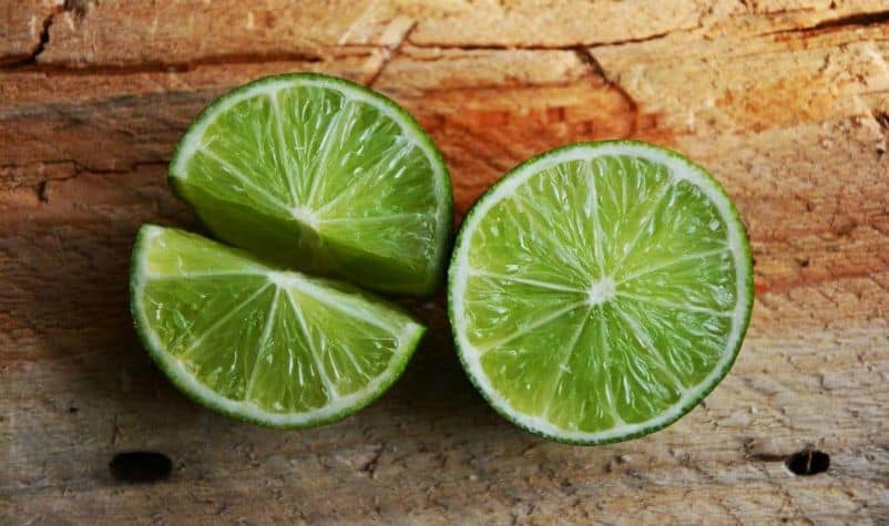 Citrus, such as lime, can help to remove bad smells from the kitchen sink