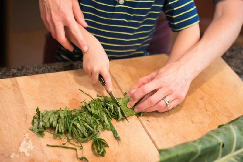 Chopping with kids