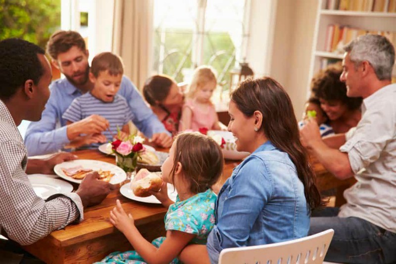 holiday family dinner