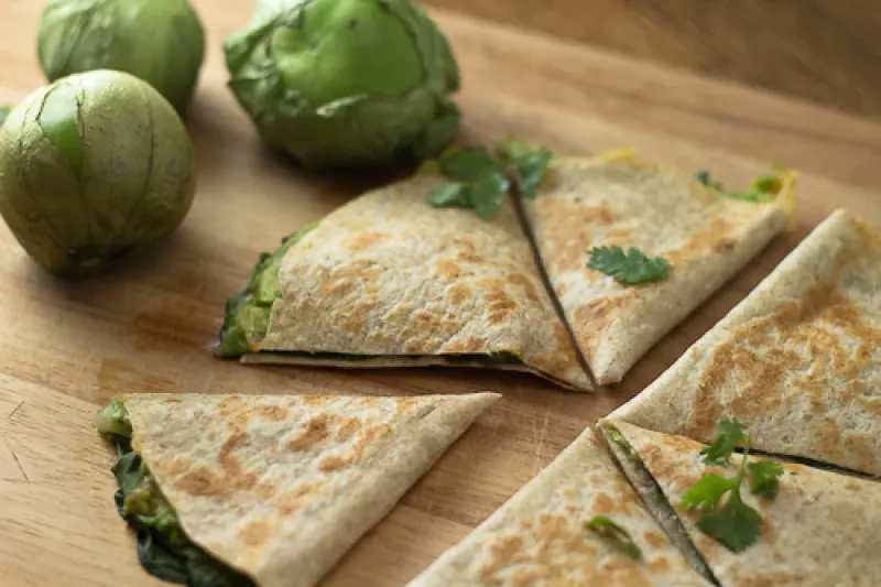 Green machine quesadillas a fun, green food for St. Patrick's Day