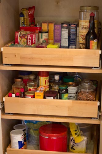 A well-stocked pantry