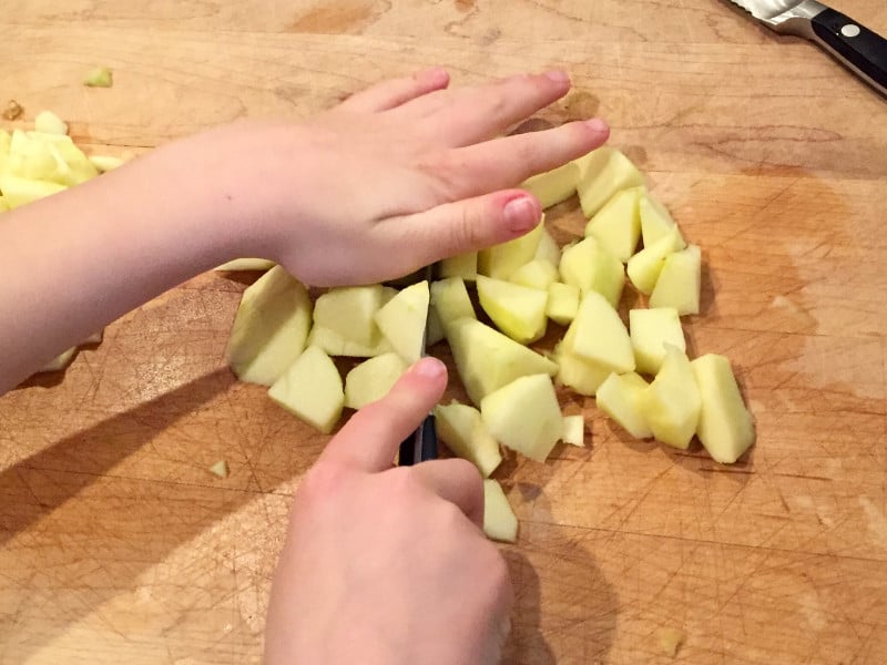 Chopping Apples