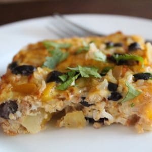 Southwestern Egg Rice Bake