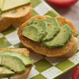 Avocado Garlic Toasts