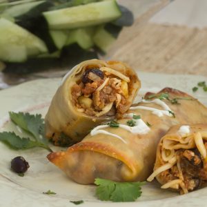 Baked Mexican Egg Rolls