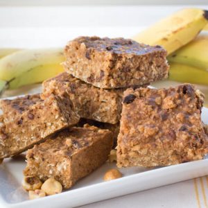 Banana Oatmeal Almond Bars