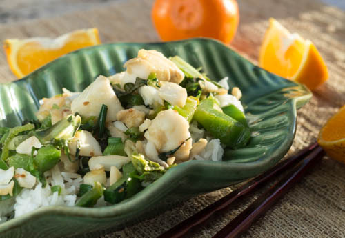Chinese Stir-Fried Fish with Greens Chinese Stir-Fried Fish with Greens