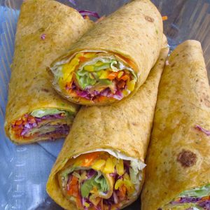 Crunchy Rainbow Wraps