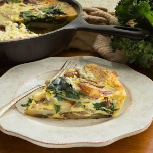 Frittata with Red Potatoes and Greens