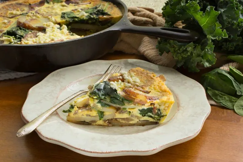 Frittata with Red Potatoes and Greens
