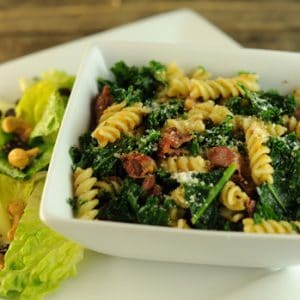 Fusilli with Prosciutto and Kale