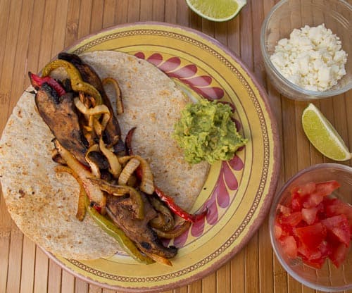 Grilled Portobellow Mushroom Fajitas LW