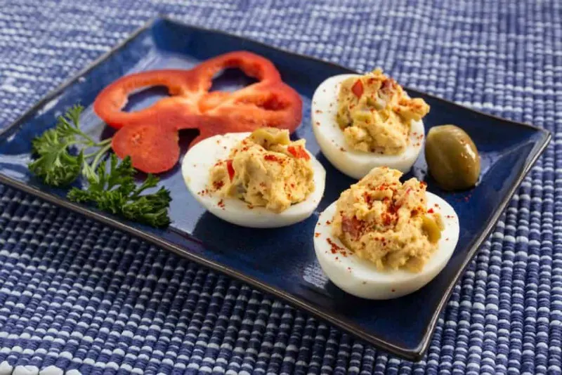 Hummus Deviled Eggs