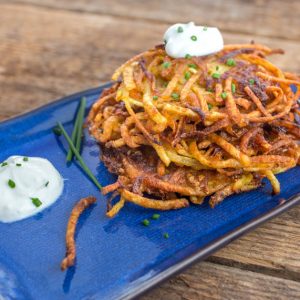 Indian Potato and Carrot Latkes