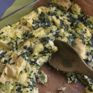 Light and Fluffy Spinach and Cheese Strata-6