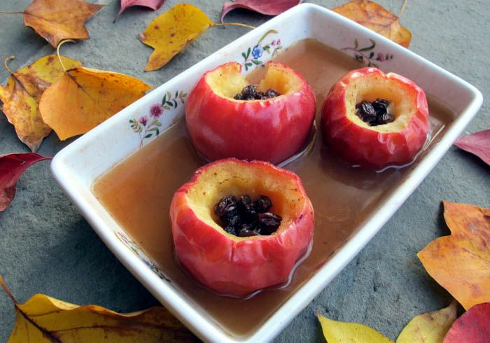 Microwaved Baked Apples are rich in fiber