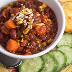 North of the Border Veggie Chili