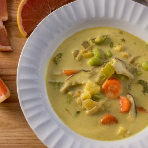 Pan-Asian Coconut Curry Soup