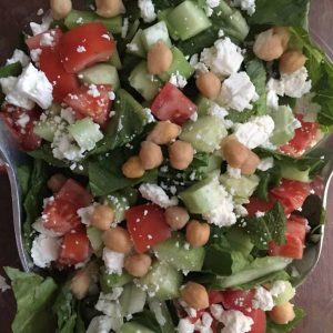 Persian Green Salad with Chickpeas and Mint