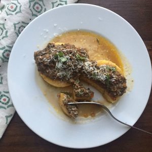 Polenta with Mushroom Bolognese