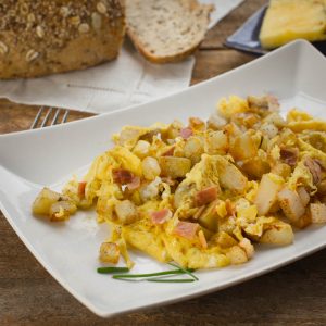 Potato and Prosciutt Scramble