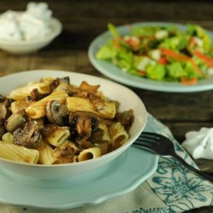 Rigatoni with Mushrooms, Marsala, and Marscapone