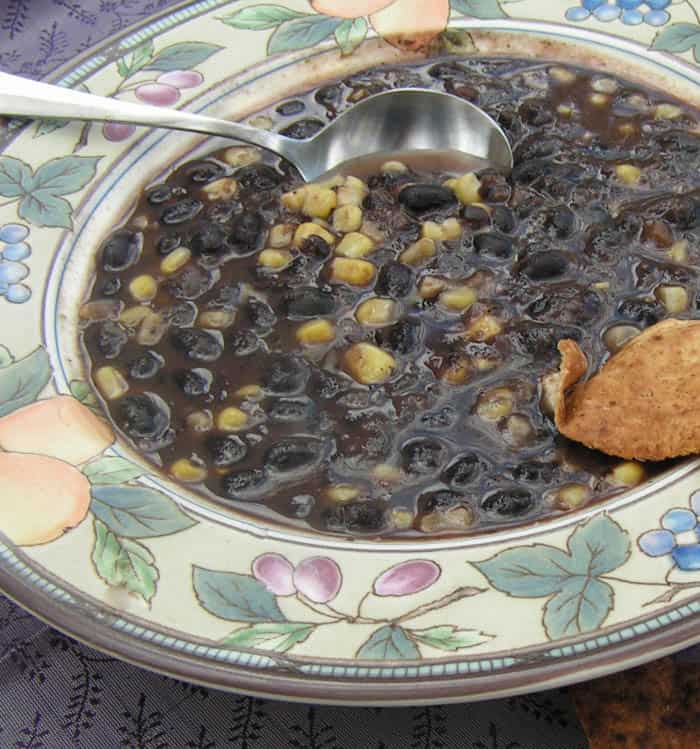 Soup-er Easy Black Bean and Corn Soup