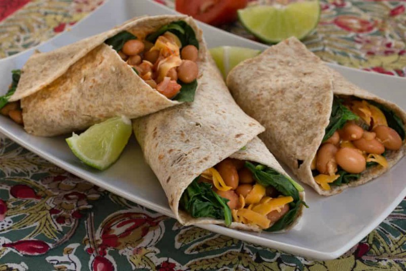 Spinach Burritos