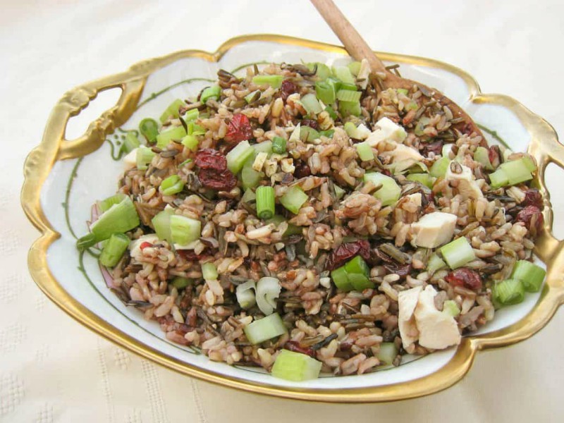 Turkey, Cranberry, and Wild Rice Salad