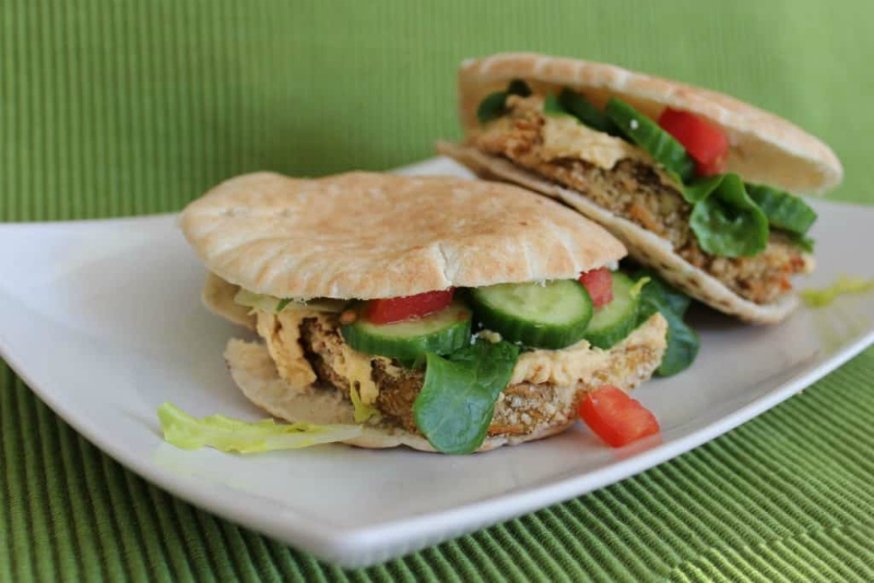 Warm Eggplant Pita Sandwiches Warm Eggplant Pita Sandwiches