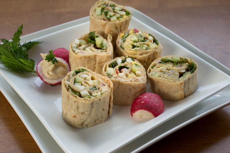 Warm Garlic Hummus Flatbread Rollups Warm Garlic Hummus Flatbread Rollups