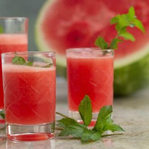 Icy Watermelon Mojitos