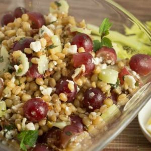 Wheat Berry Salad with Grapes and Feta