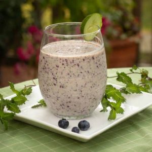 Blueberry Basil Smoothie