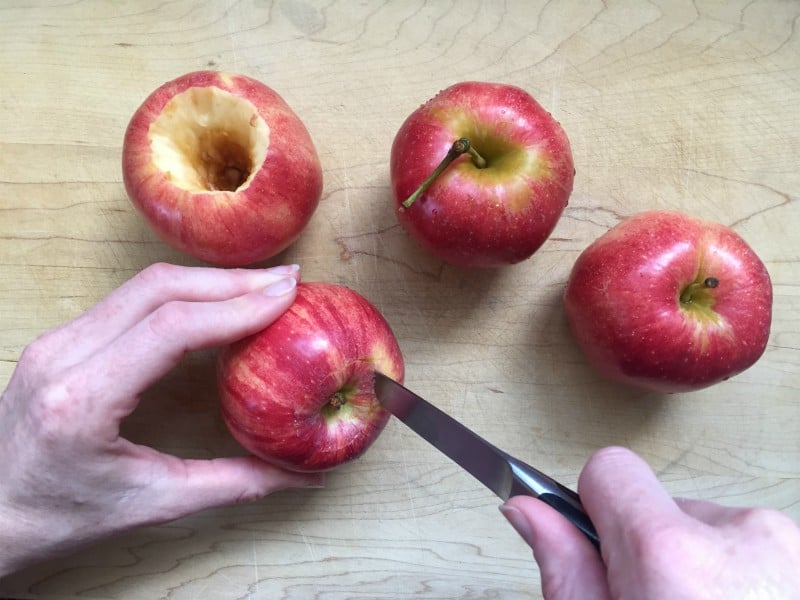 coring apples