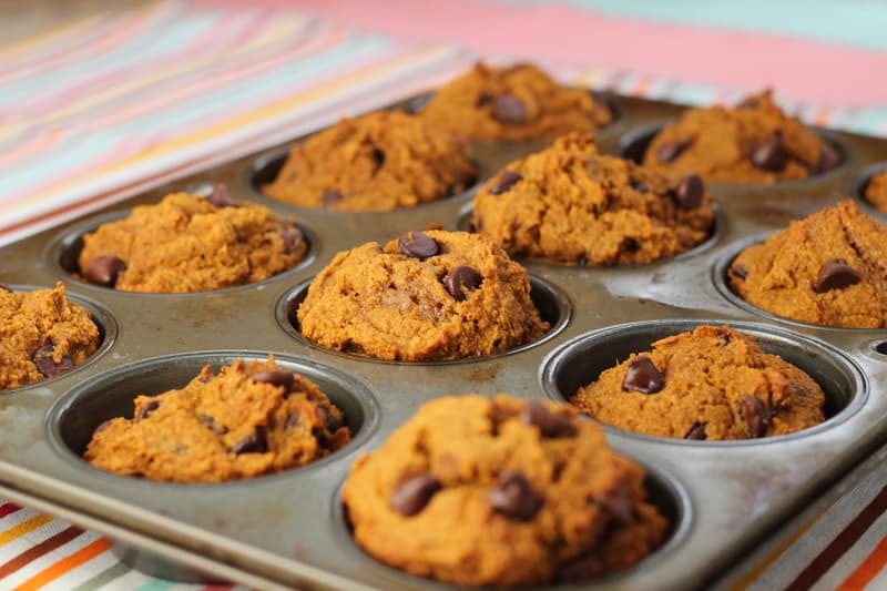 Pumpkin Chocolate Chip Corn Muffins