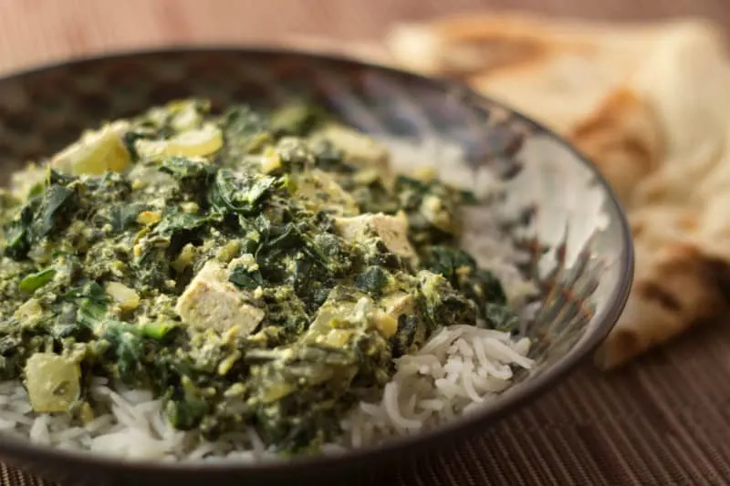 Indian Curry with Spinach and Silken Tofu