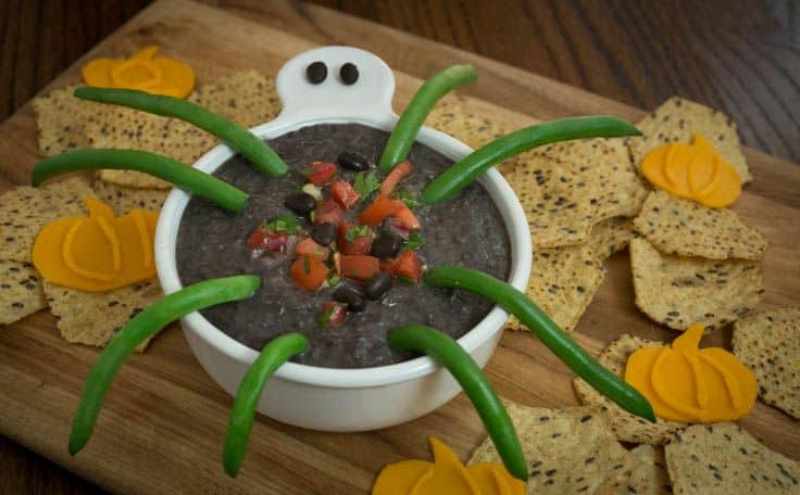 Spider Black Bean Dip