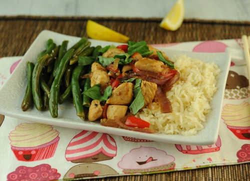 Thai Garlic and Basil Chicken KW Thai Garlic and Basil Chicken