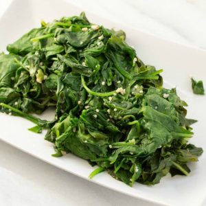 Wilted Garlicky Spinach