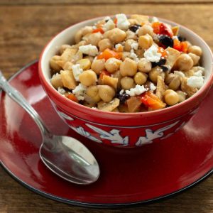 Chickpea, Roasted Red Pepper, and Olive Salad