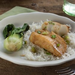Chinese Steamed Fish with Ginger-Garlic Sauce-3310 Chinese Steamed Fish with Ginger-Garlic Sauce