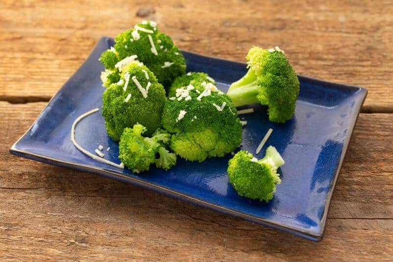 Steamed Broccoli Tossed with Grated Parmesan Cheese The Scramble