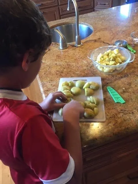 kid cooking